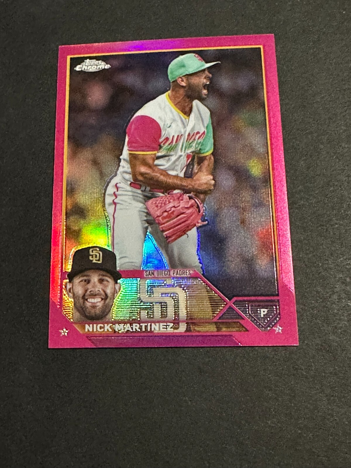 2023 Topps Chrome Update NICK MARTINEZ Magenta Refractor RC