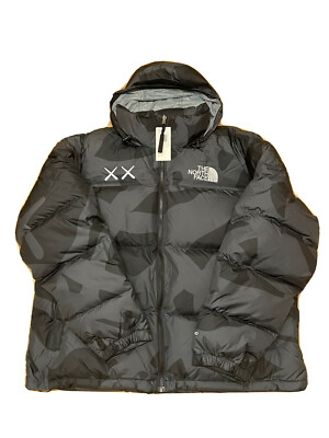KAWS x The North Face Retro 1996 Nuptse Down Jacket Black Men s Size XL