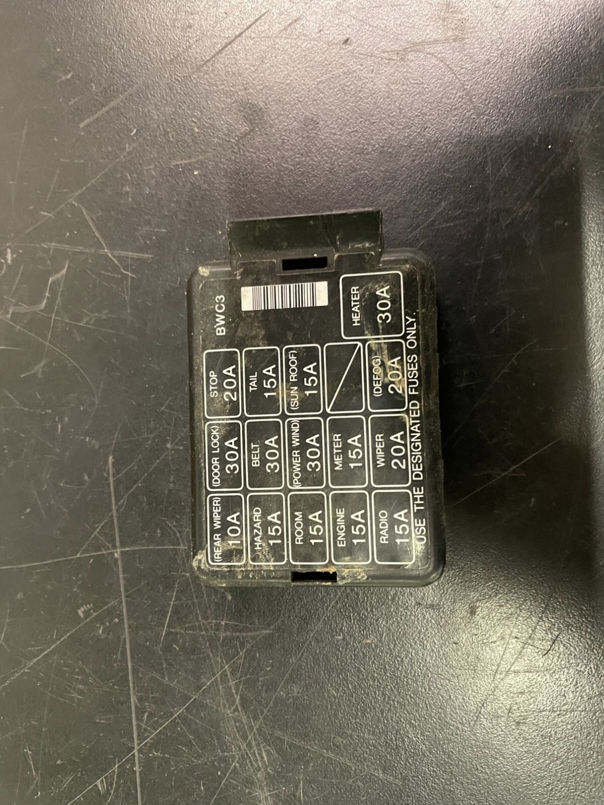 1995 FORD ESCORT FUSE BOX COVER LID TOP PANEL | eBay