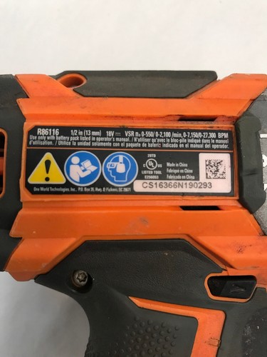 Ridgid Brushless 18v Gen5x 1/2