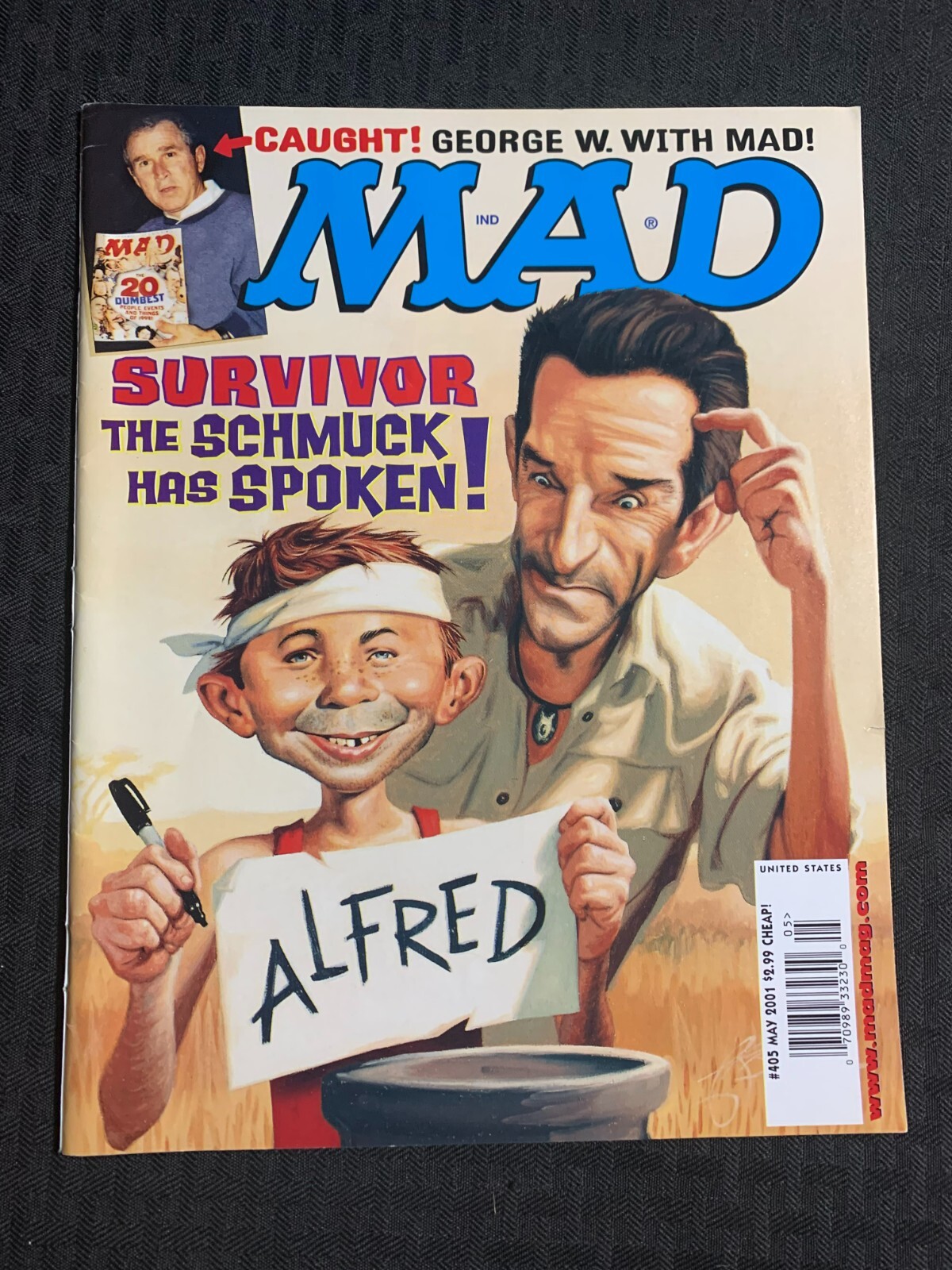 2001 MAD Magazine #405 FN- 5.5 Alfred E Neuman / George W