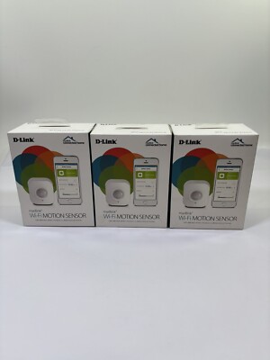 D-Link Wi-Fi Motion Sensor DCH-S150 [lot of 3] Mydlink Connected Home NEW SEALED