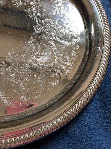 International Silver Co. Castleton Silver plate Tray Platter GREAT condition 10”