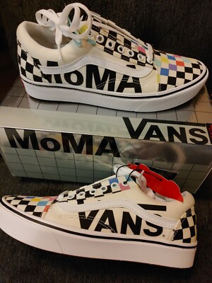 Vans MoMA Comfycush Old Skool Colorful Checkerboard Sneakers Mens 7.5 Womens 9