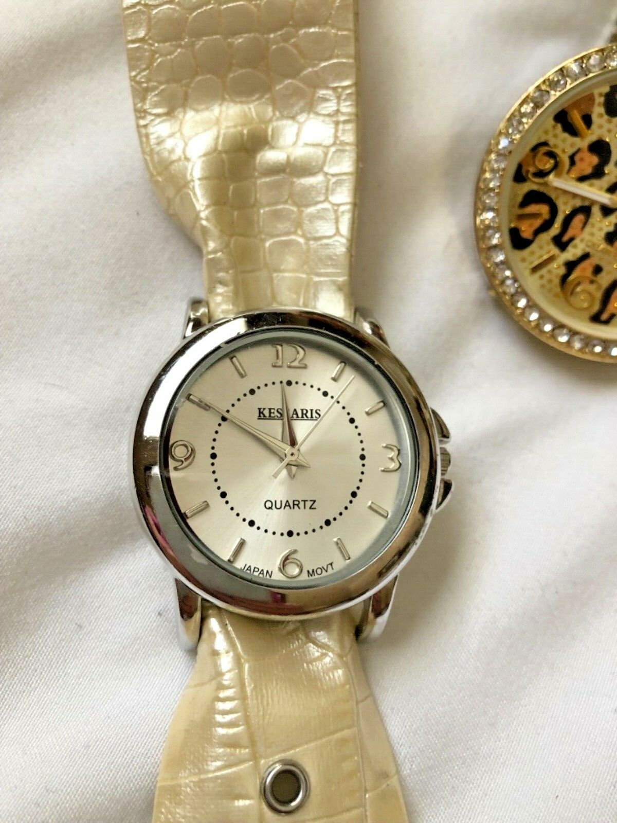 Lot 2 Ladies Fashion Watches for Parts or Repair - Dots, Kessaris