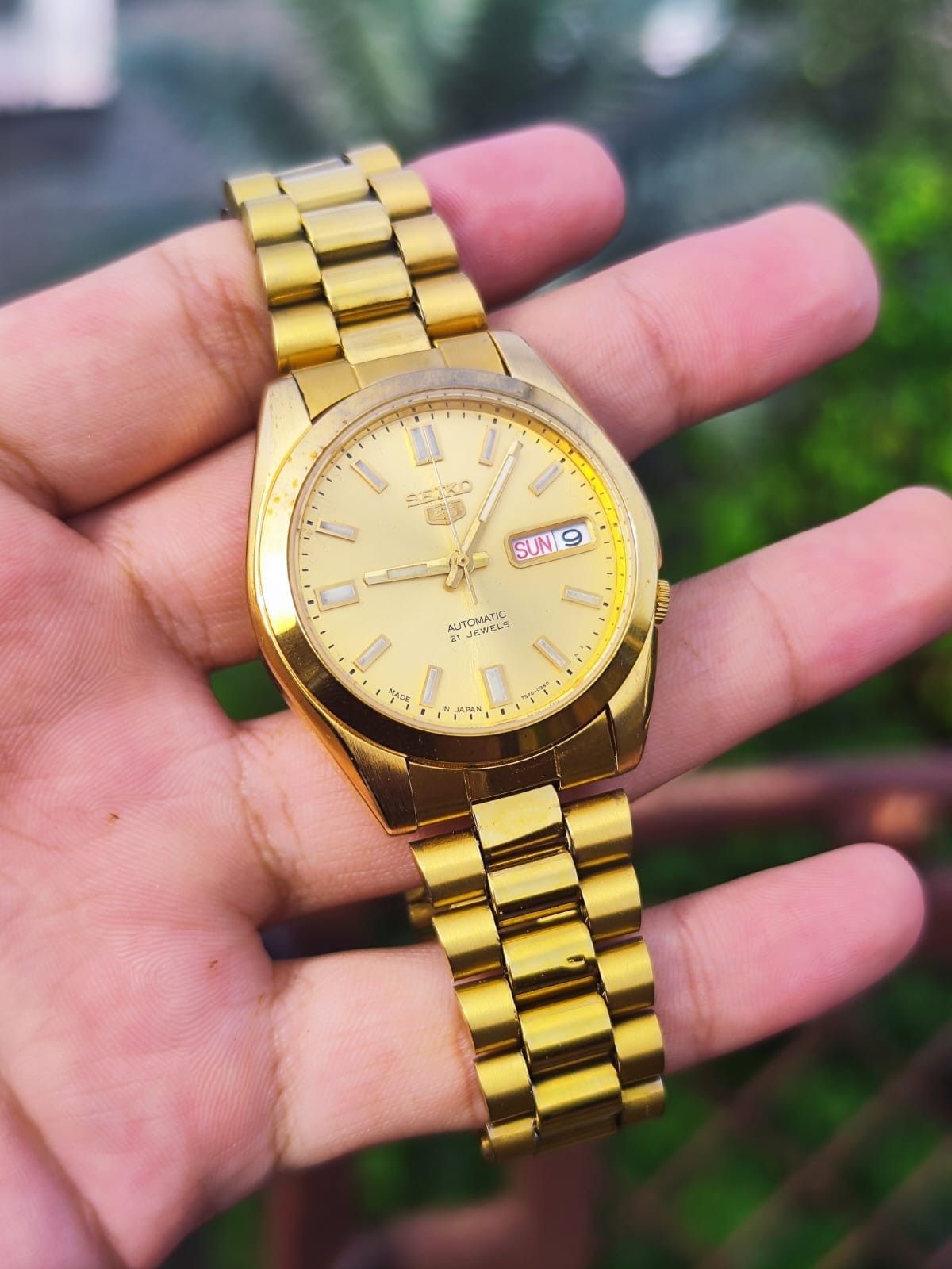 腕時計　SEIKO 7S26-02J0 Mint'' Seiko 5 Automatic 7S26-02J0 Gold Plated Vintage Men's