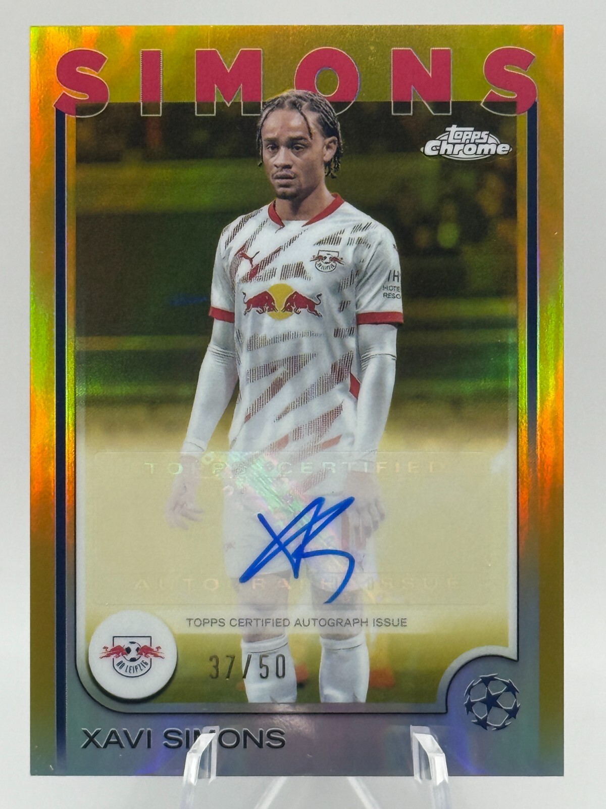 2024-25 Topps Chrome UEFA UCC #CA-XS XAVI SIMONS Gold