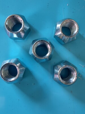  RV Boat Trailer  1/2'' - 20 Thread Acorn, Cone/Coned Wheel Lug Nuts  (lot of 5)