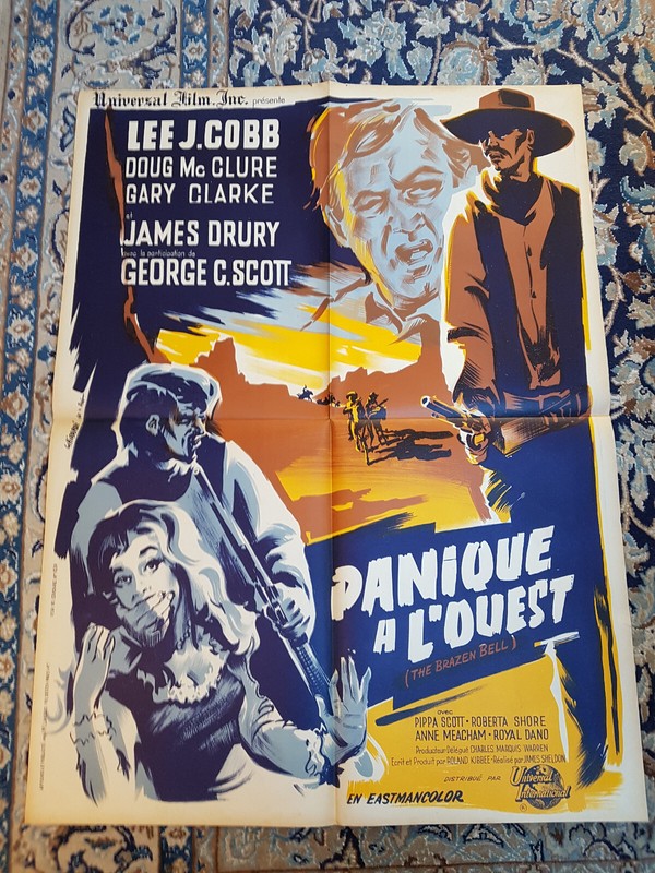 Affiche 1962 Panique A L'Ouest 60x80 James Sheldon, Lee-J Cobb, Mcclure