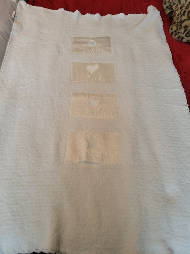 Large Fleece Cuddle-play Laugh-dream Nwot