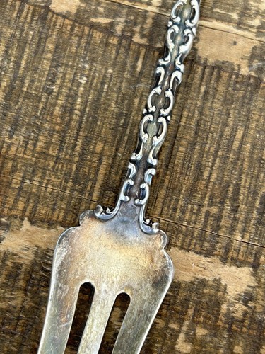 Antique Sterling Silver Pickle Fork by Mechanics Sterling Co / Watson St. Louis