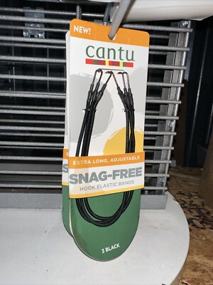 Cantu Extra Long Adjustable Snag-Free Hook Elastic Bands 5 pack 15 total bands