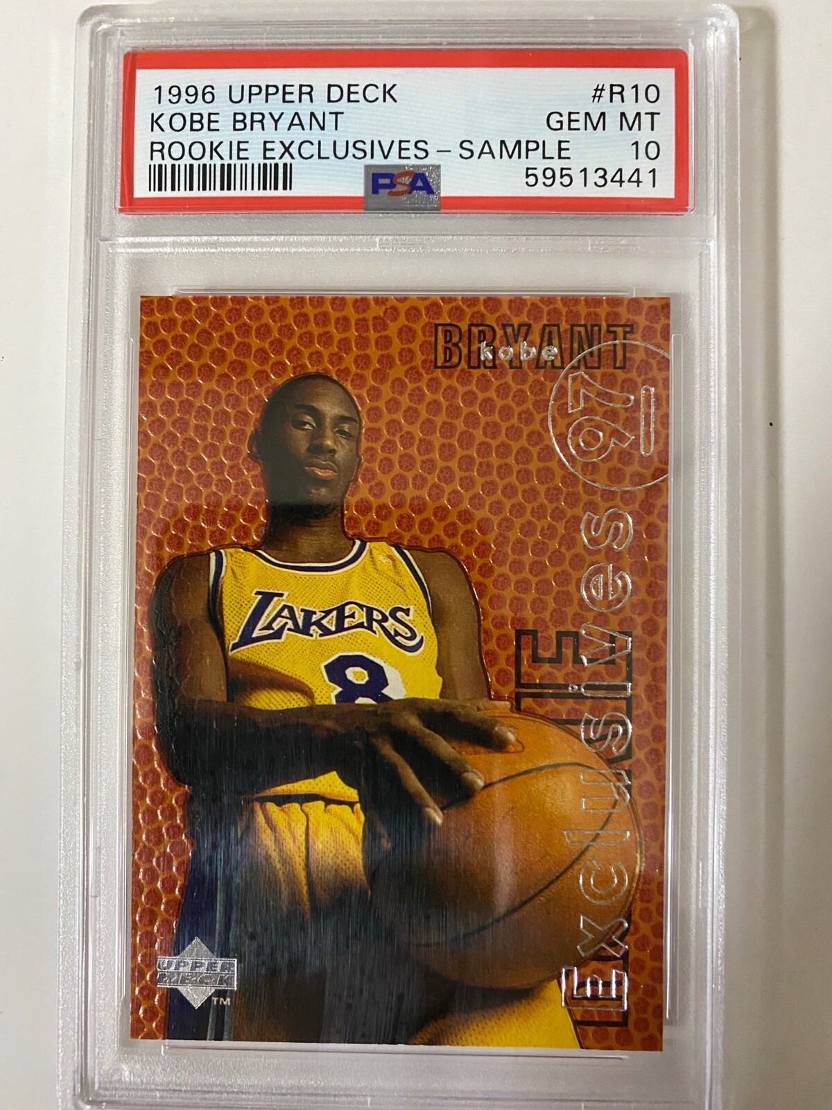 1996 Upper Deck SAMPLE Kobe Bryant Rookie Exclusive PSA 10