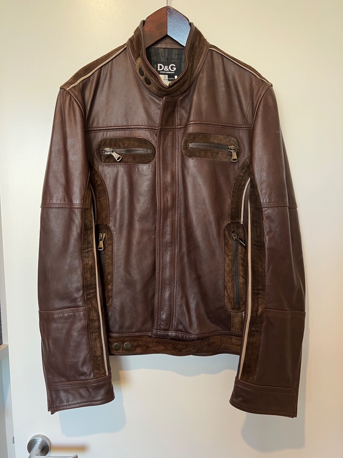 Dolce & Gabbana mens leather and suede jacket Size 36/50 | eBay