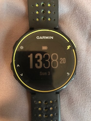 Garmin Forerunner 235 GPS Watch black and neon. Charger Included