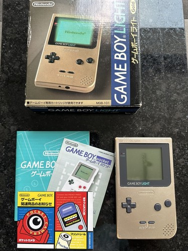 Nintendo Game boy Light Gold color console MGB-101,Manual Nintendo Game boy Light Gold color console MGB-101,Manual