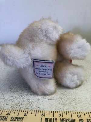 VINTAGE WELLS FARGO BANK DOG PLUSH STUFFED ANIMAL TOY
