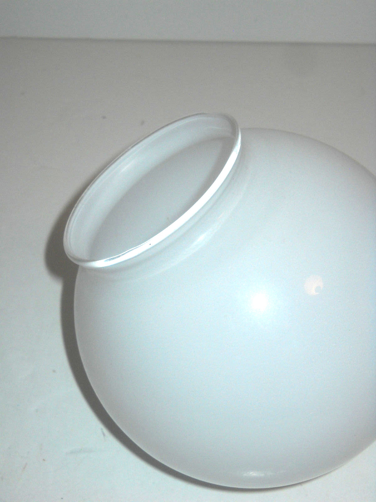 Vintage White Milk Glass Globe Round Light Shade  6