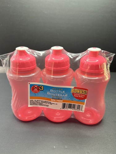 Kids 9.6-oz. Pull Spout Water Bottle, Pink 3 Pack BPA Free