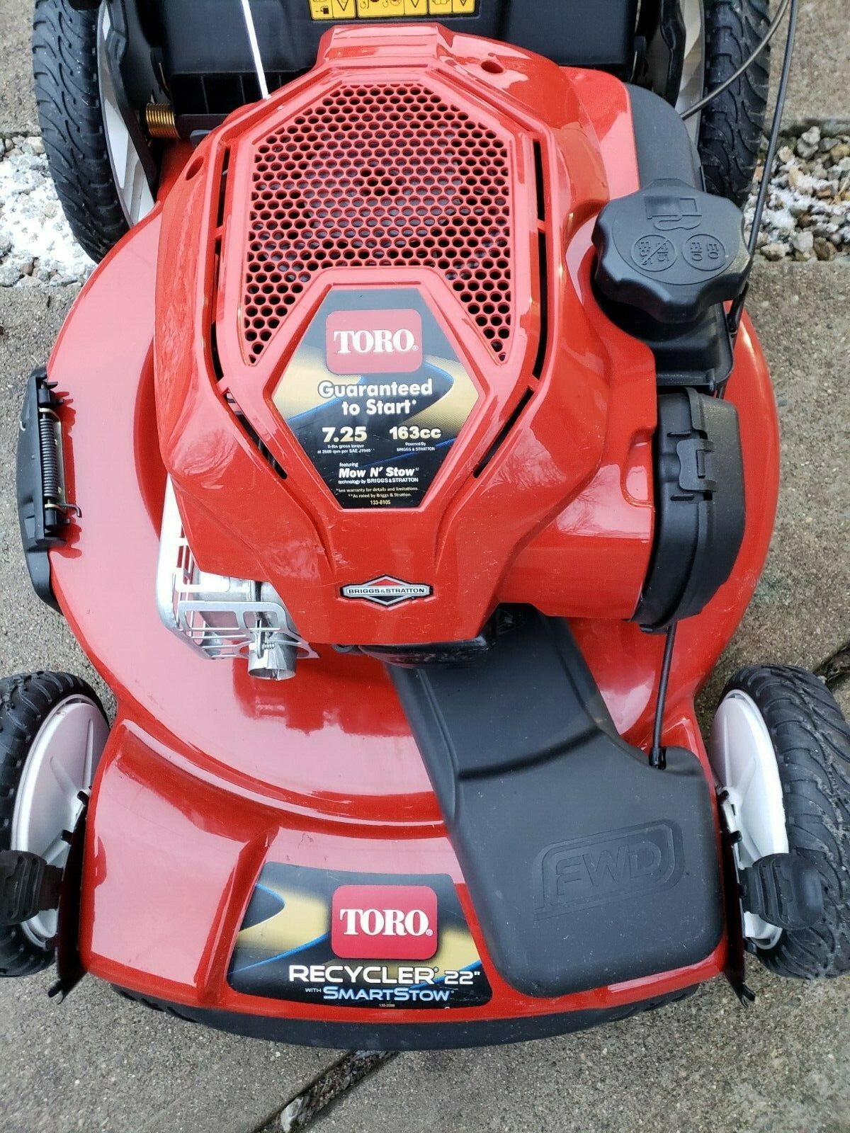 Toro Briggs & Stratton Smart Stow Mower 22
