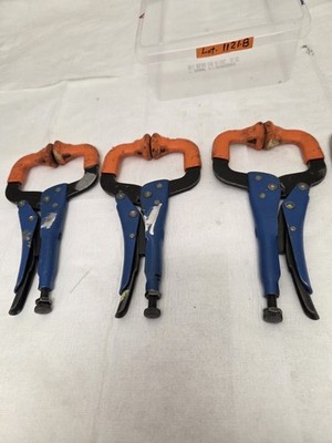 4pc Locking C-Clamp Vise Grip Welding Clamp Assorted Lot 1121B