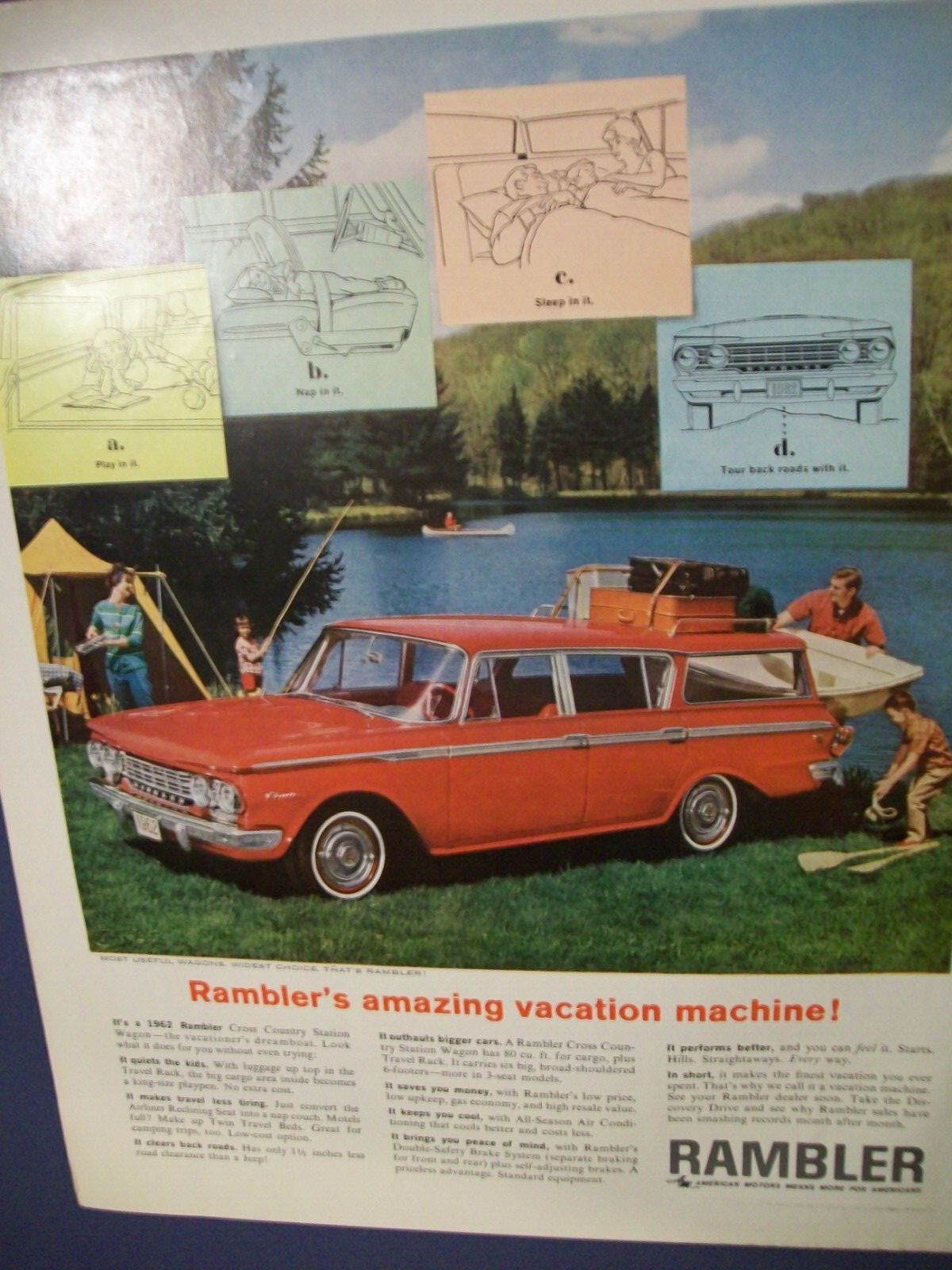 1963 Rambler station wagon large-mag car ad -
