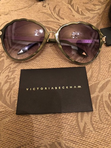 Victoria Beckham Gradient Oversize Army Green Sunglasses