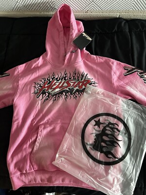 Pink Hellstar Hoodie brand new size large