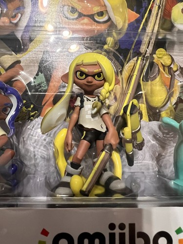 Splatoon 3 Amiibo Inkling Yellow Nintendo Switch Figure New
