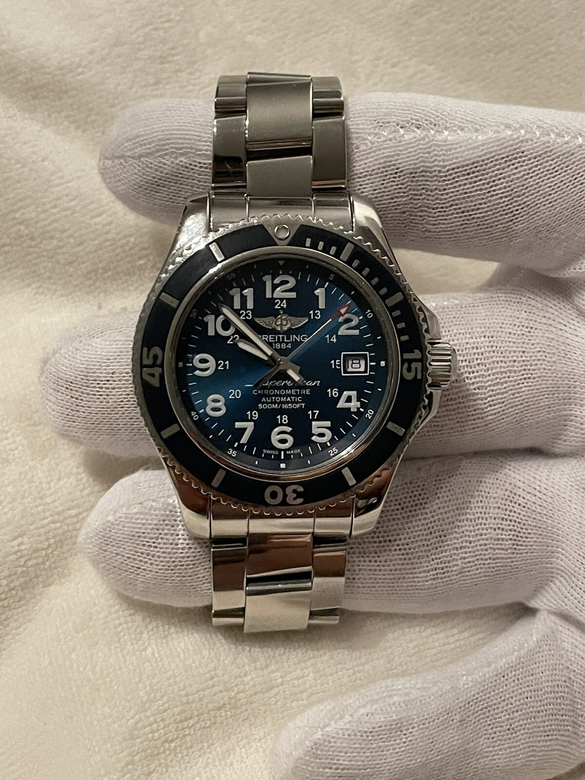 breitling superocean ii 42 blue
