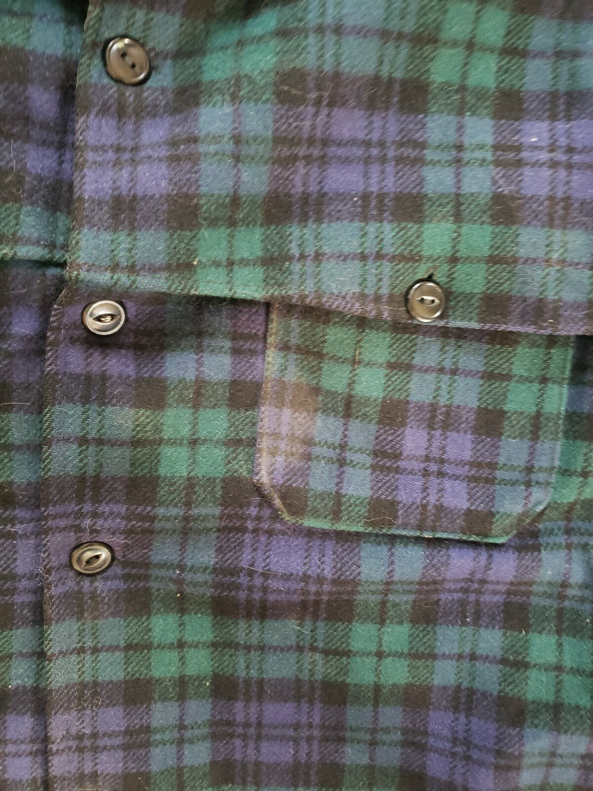 Vintage Wool Hunting Coat Plaid Field 