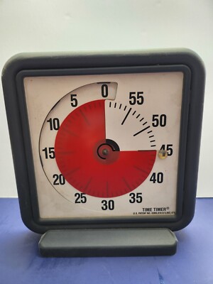 TIME TIMER Original 60 Minute Visual Timer 8'' Countdown Clock Kids Desk Kitchen