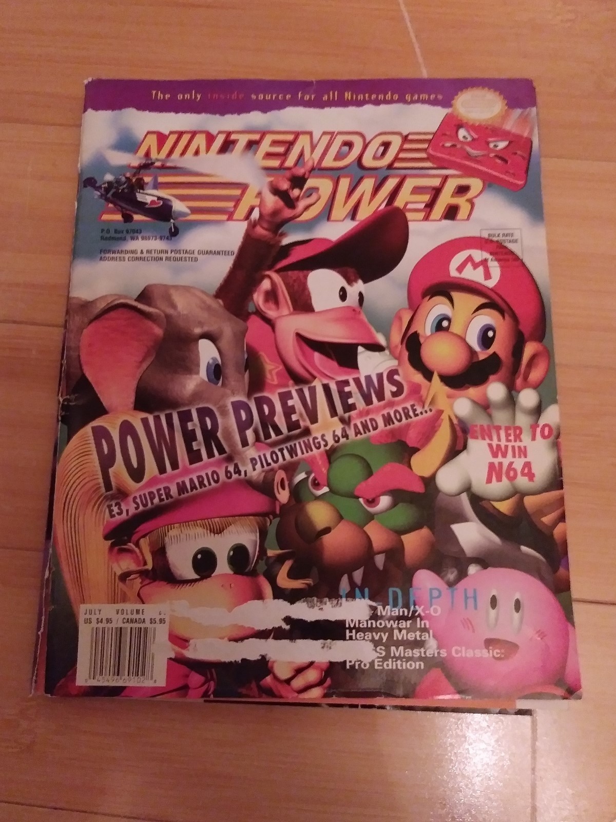 NINTENDO POWER VOLUMES 85 86 87 89 90 91 WITH POSTERS INTACT!