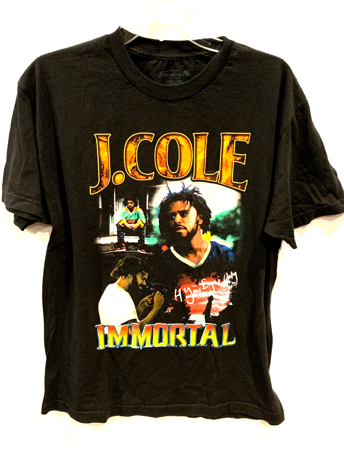 Vintage J Cole Graphic 4 Your Eyez Only Album Rapper T Shirt