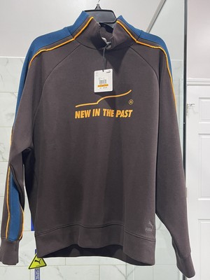 Puma x Ader Error  New In The Past  Maroon Blue Yellow Sweater Mens Small NEW