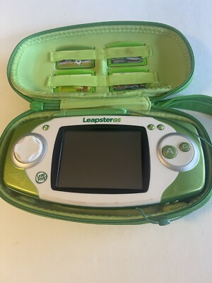 LeapFrog LeapsterGS Learning System 5 Games Case AA Rechargeable