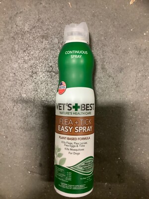 Vet's Best Flea and Tick Home Spray Flea Treatment for Dogs/Cats 6.3oz