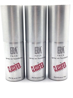 3PK MAKEUP Y5 SPRAY ON ERA FACE MIST SUMMER WHEAT SHADE COSMETICS FOUNDATION 1.5