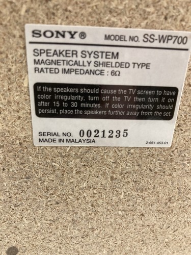 Sony STR-K700 5.1 Channel Receiver 5 speakers 1 sub woofer BUNDLE - NO REMOTE