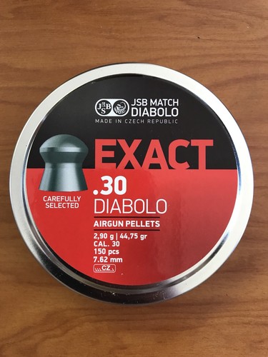 UPC 894421600198 product image for Jsb Diabolo Exact Pellets, .30 Cal, 44.75 Grains, Domed, 150ct Pellet Tin | upcitemdb.com
