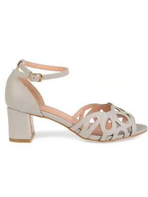 

JOURNEE COLLECTION Женские серые туфли-лодочки Ashby с ремешком на блочном каблуке с вырезом, размер 8 м, Серый, ASHBY-HEEL