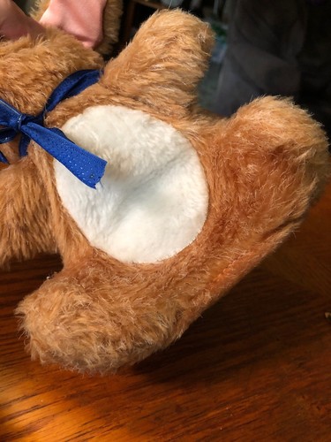 Vtg Brown Fisher Price Bunny Rabbit Puppet Satin Ears 1981