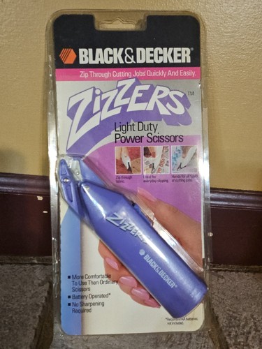 Black and Decker Zizzers Light Power Scissors Battery Operated Crafting ZZ1PURP