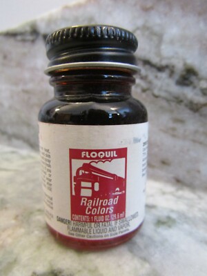 FLOQUIL RAILROAD COLORS MODEL PAINT by TESTORS - 1oz 1 OUNCE - SIGNAL RED