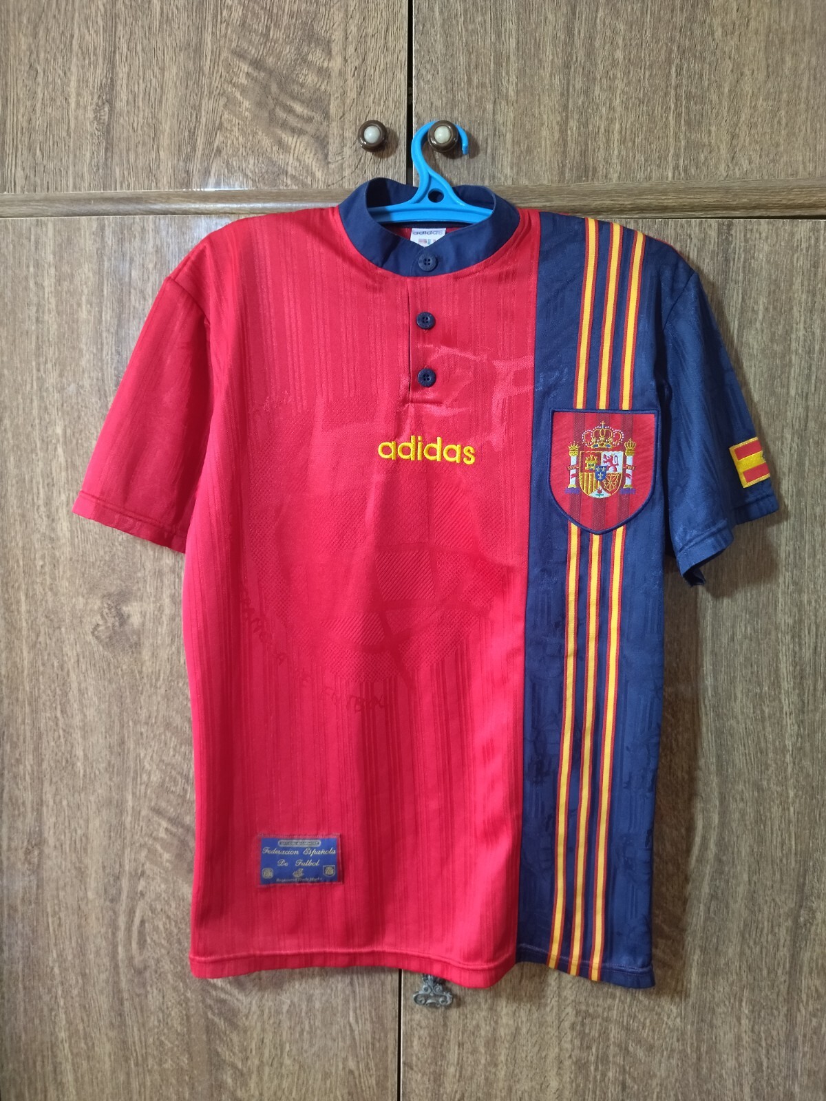 Spain Team Adidas Football Shirt Home 1996/1997/1998 Soccer