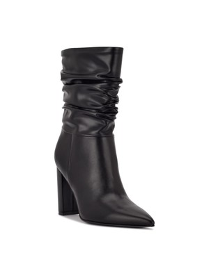 Женские черные ботинки Denner с острым носком и конусообразным каблуком NINE WEST на мягкой подкладке, 11 М