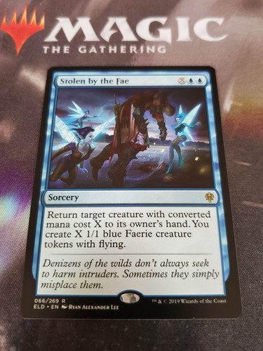 Stolen by the Fae 2x FOIL ELD MTG Throne of Eldraine Rare MINT blue Stolen by the Fae 2x FOIL ELD MTG Throne of Eldraine Rare MINT blue