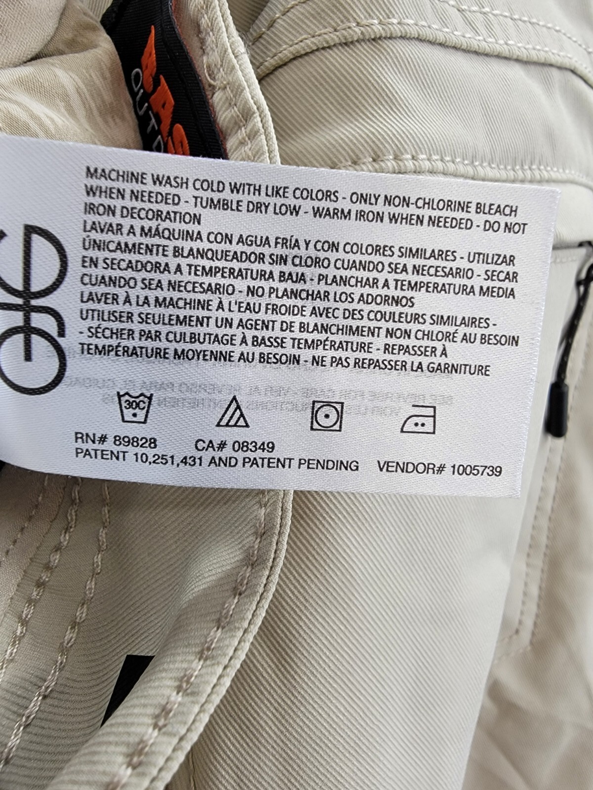 Bass Outdoor Straight-Fit Traveler Pants Men's 36 Trench Coat Button Zip Closure - Picture 14 of 18