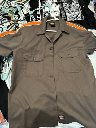 トップス supreme Dickies Stripe Work Shirt Supreme Dickies Stripe S/S Work Shirt Charcoal Men's - SS22 - US