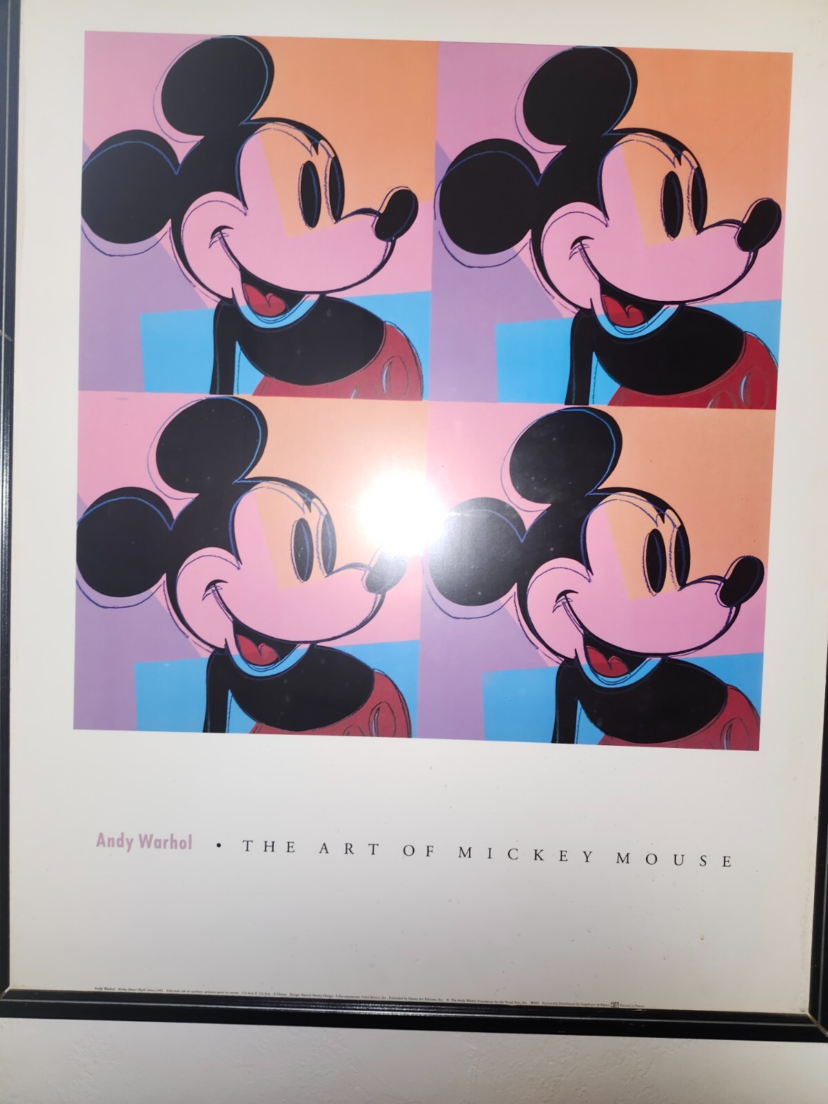 The Art Of Mickey Mouse ウォーホル/アートポスター Andy Warhol 1981 The Art Of Mickey Mouse 30